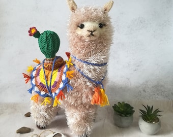 Bezauberndes realistisches Lama Stofftier, Plüschtier Lama Geschenke, Dekor Lama bei Lama Party, benutzerdefinierte Plüschtiere aus der Ukraine