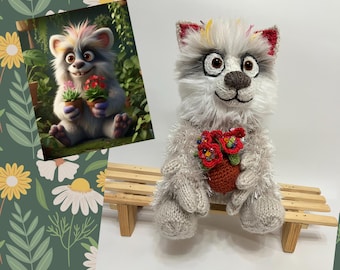 Custom Plush Doll from Drawing, Personalized Plush Commission