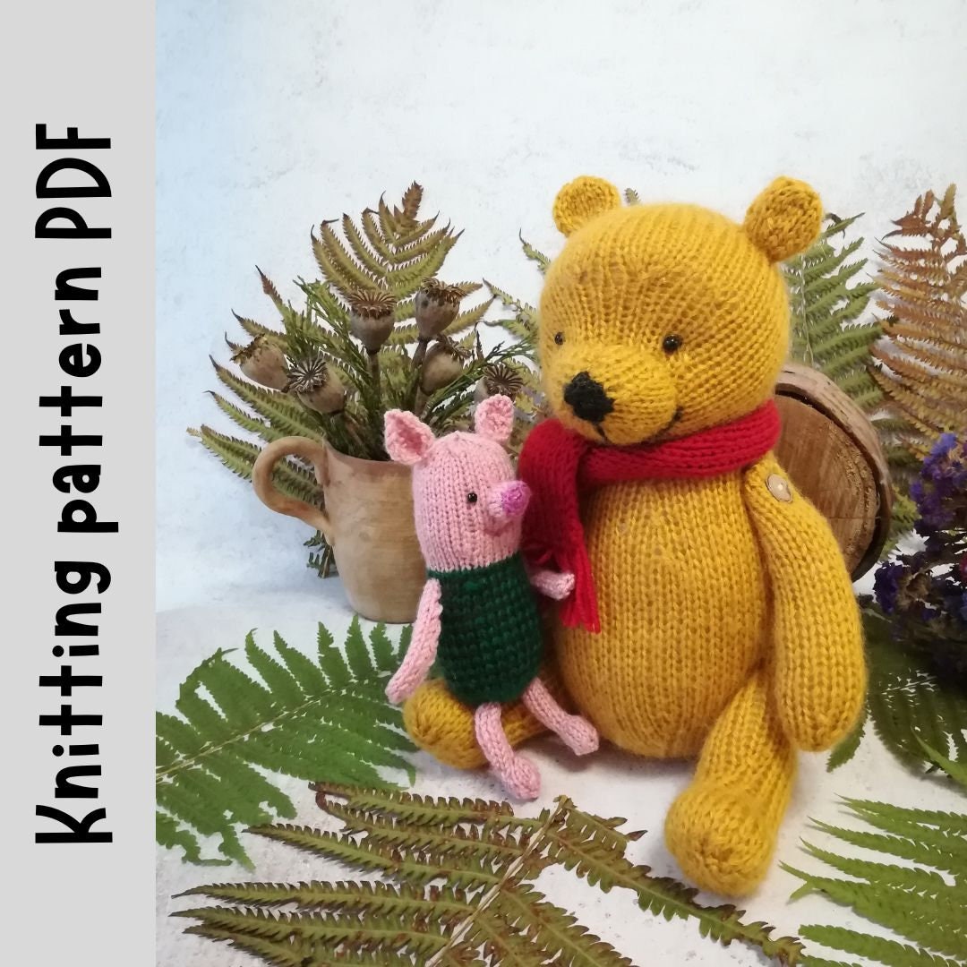 Toy Knitting Patterns, Knit Winnie-the-pooh and Piglet, Winnie the Pooh ...