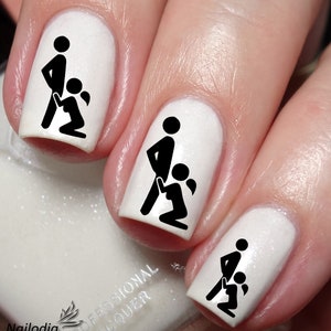 Blowjob Lovers Nail Art Decal Sticker - Etsy Hong Kong