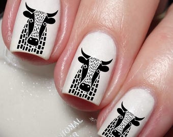 Farm Animals Nail Art Decal Sticker