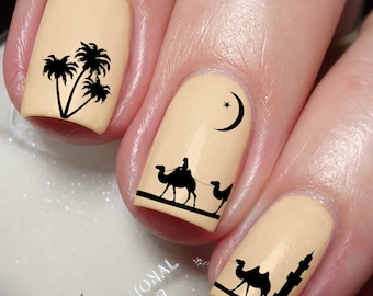 Arab Arabic Theme Nail Art Decal Sticker