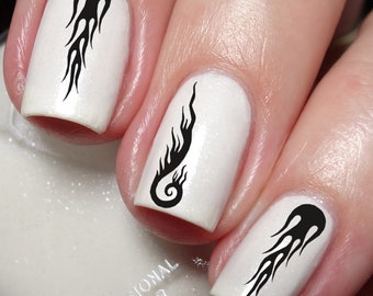 Fire and Flame Nail Art Decal Sticker