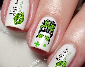 St Patrick's Day Nail Art Decal Sticker