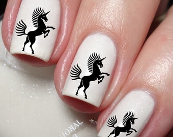 Galaxy Unicorn Nail Art Decal Sticker