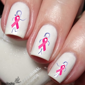 Breast Cancer awareness Nail Art Decal Sticker