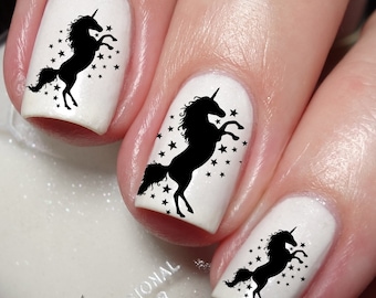 Unicorn Nail Art Decal Sticker