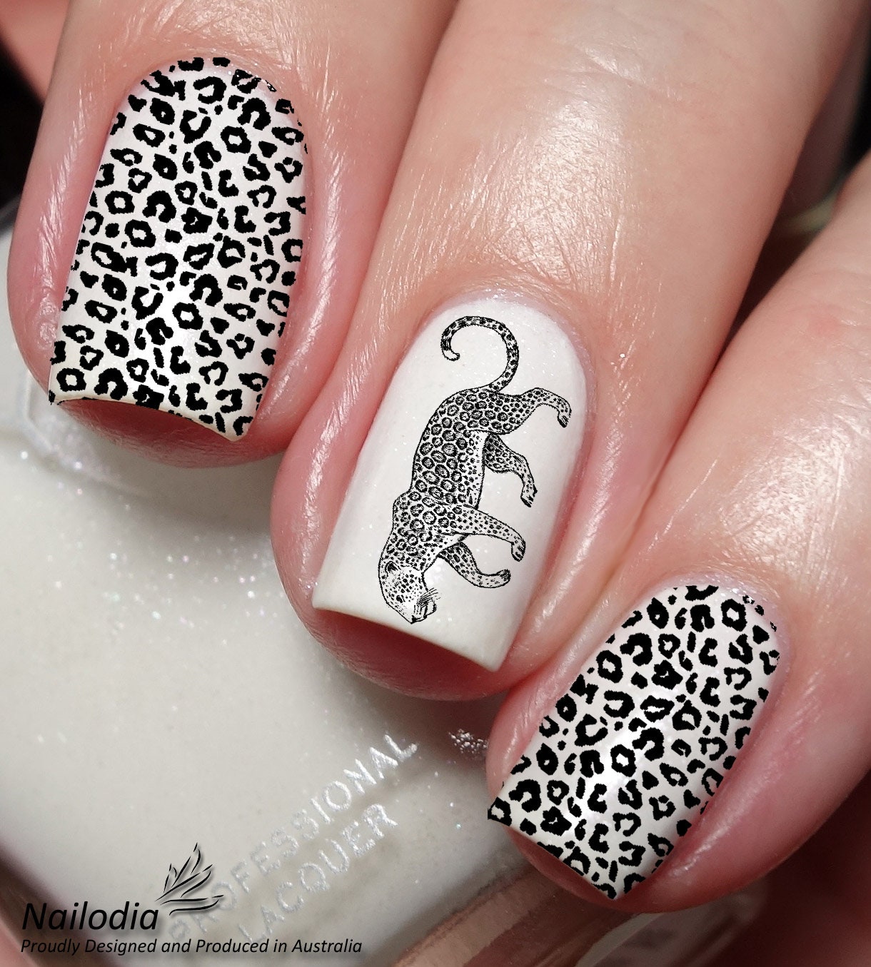 Embellished Leopard Clip Art for Nails