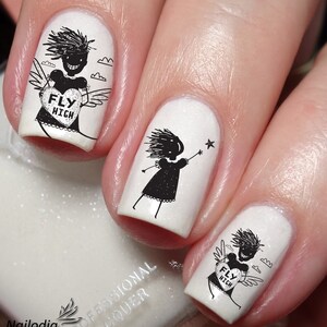 Angry Mom Nail Art Decal Sticker