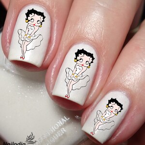 Betty Boop Inspired Nail Art Decal Sticker - Etsy
