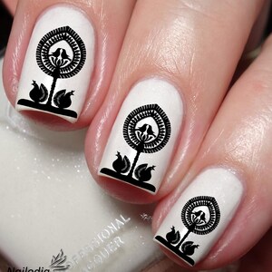 Birds and Girls Nail Art Decal Sticker