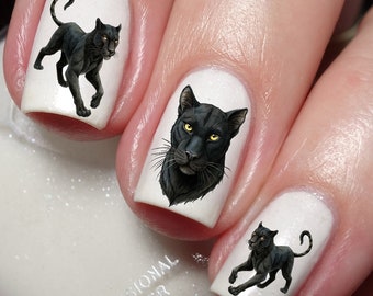 Black Panther Nail Art Decal Sticker