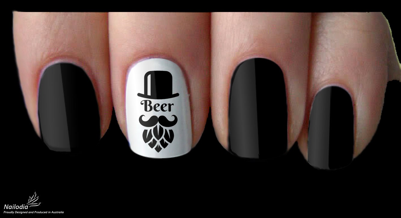 Nail Beer Rang Beer Lovers Nail Art Decal Sticker - Etsy