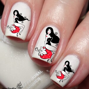 Strawberry Girl Nail Art Decal Sticker