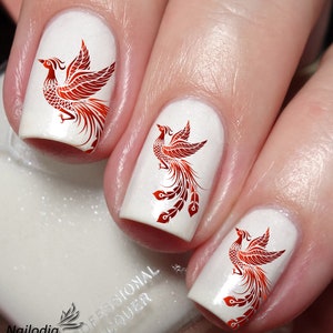 phoenix Nail Art Decal Sticker