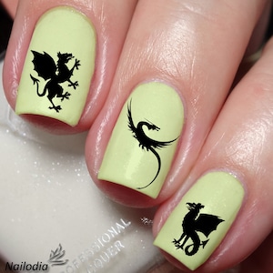 Drache Nail Art Sticker