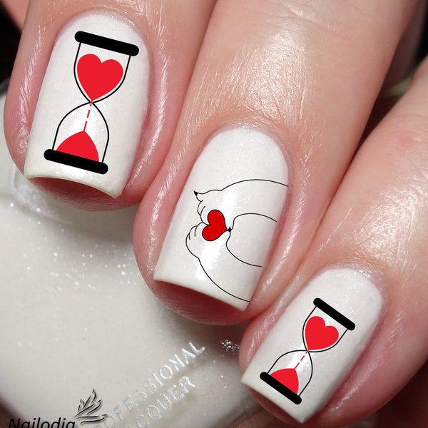 Love Meter Nail Art Decal Sticker