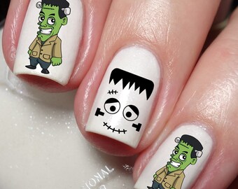 Frankenstein Nail Art Decal Sticker