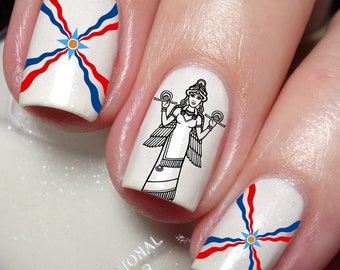 Assyrian Nail Art Decal Sticker