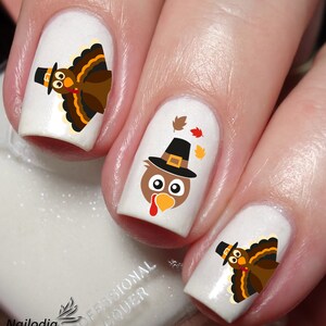 Thanksgiving Nail Art Decal Sticker - Etsy
