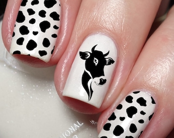 Nail Art sticker sticker koe en vee
