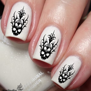 Tribal Skull Nail Art Decal Sticker