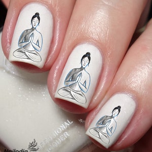 Meditation Nail Art Decal Sticker