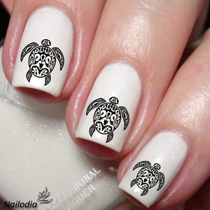 Turtle Nail Art Decal Sticker
