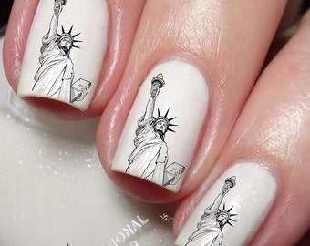 Statue of Liberty New York Nail Art Decal Sticker