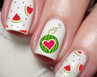 Watermelon Lovers Nail Art Decal Sticker