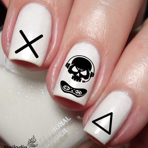 Video Gamer Nail Art Decal Sticker