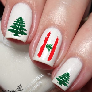 I Love Lebanon Nail Art Decal Sticker