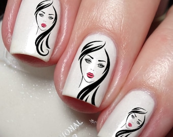I Love Make up Nail Art Decal Sticker