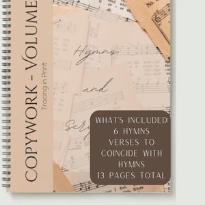 Hymns and Scriptures Copywork - Volume 1