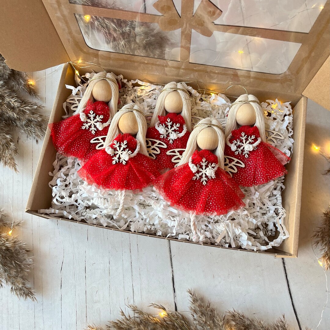 8 Gnomi Di Natale In Pigne Naturali - Decorazioni Fatte A Mano Per Albero, Camino E Tavola - Foto 12