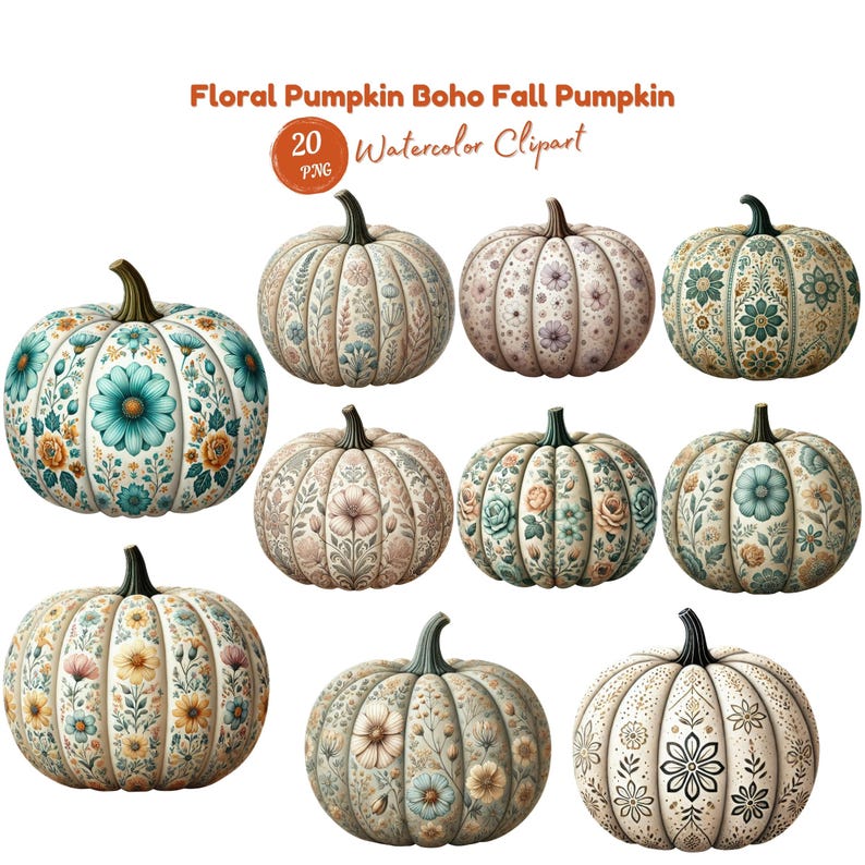 Floral Pumpkin Png Boho Fall Pumpkin, Coquette Fall Shirt Sublimation ...