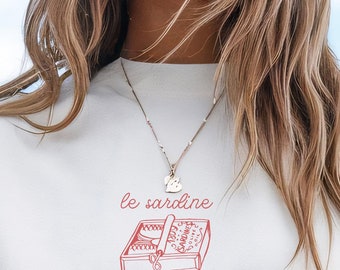 Maglietta Sardine in scatola Ciao Roma Maglietta La Dolce Vita Ciao Bella Ragazza Pomodoro Estetica Old Money Estetica Ragazza pulita Roba da preppy