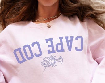 Cape Cod Sweatshirt Lobster Sweatshirt Fisherman Aesthetic Lobster Shirt Old Money Aesthetic Lobster Sweater Eastcoast Coastal Cowgirl