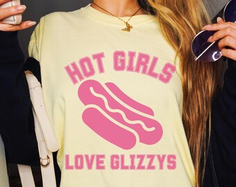 Raunchy Glizzy Hot Dog Shirt Unangemessene Shirts Offensive Shirts Unhinged Shirts, die hart gehen Ich habe diesen Hund in mir Gen Z Meme Streich Geschenk