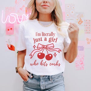 Hot Girls Hit Curbs Coquette Cutecore Hot Girls Hit Cubs Bow Shirt Preppy Stuff Im Just A Girl Passenger Princess Coquette Ribbon Gen Z Meme