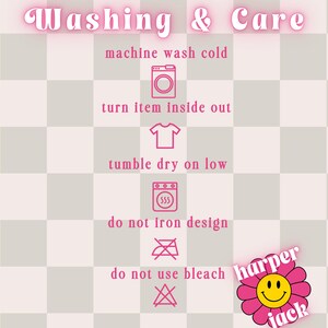 Washing and care instructions -
machine wash cold, turn it