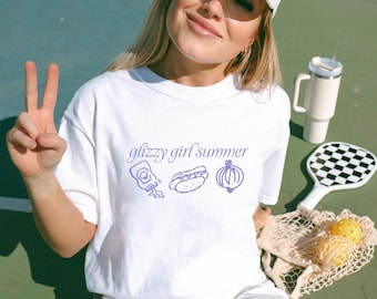 Raunchy Glizzy Hot Dog Shirt Sommer Unangemessene Shirts Offensive Shirts Unhinged Shirts Die hart gehen Ich habe diesen Hund in mir Gen Z Meme