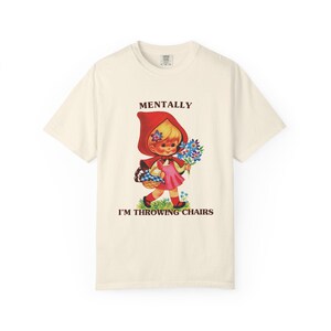 Inappropriate Shirt Unhinged Shirts Cool Stuff Weirdcore Gen Z Meme Shirt Unhinged Shirt Weird Stuff Ironic Funny Shirt Dark Cottage Core Ivory