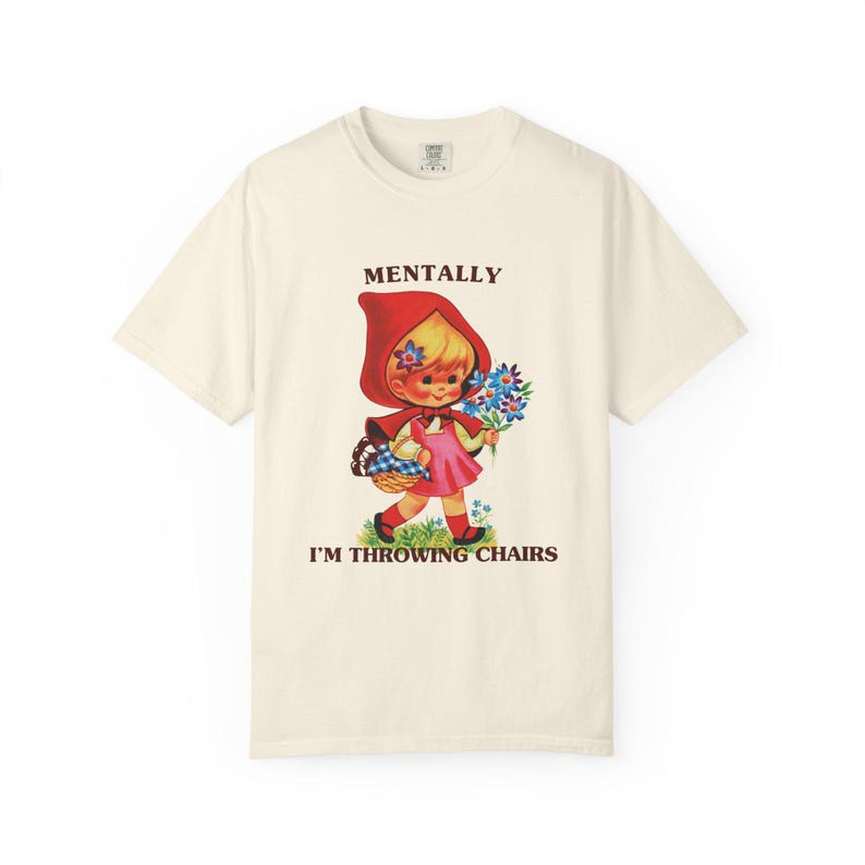 Inappropriate Shirt Unhinged Shirts Cool Stuff Weirdcore Gen Z Meme Shirt Unhinged Shirt Weird Stuff Ironic Funny Shirt Dark Cottage Core Ivory