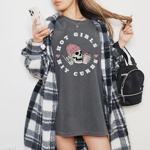 Hot Girls Hit Curbs Oversized Tee Hot Girls Hit Curbs Tee Passenger Princess Gen Z Shirt Hot Girls Hit Cubs Oversized Tee Comfortcolors Tee