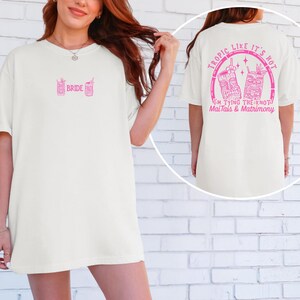 Tropic Like Its Hot Bachelorette Bride Tribe Tiki Bachelorette Magliette da addio al nubilato Festa di addio al nubilato a Miami Merchandising per addio al nubilato Ivory