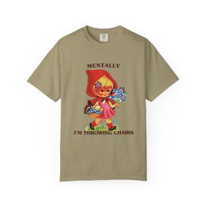 Inappropriate Shirt Unhinged Shirts Cool Stuff Weirdcore Gen Z Meme Shirt Unhinged Shirt Weird Stuff Ironic Funny Shirt Dark Cottage Core Khaki