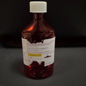 8oz Pharmacy Prop Replica Bottle! **HEAVILY DISCOUNTED!** Perfect for Streaming, Music Videos, Photos, Videos, or Display - NEW Prop Bottle