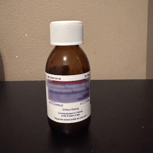 May include: A brown glass medicine bottle with a white screw-top cap. The white label features the text NDC 62542-301-04, Rx Only, 12-Hour Dosing, Contraindicated in Children under 6 years of age, and Dispense entire bottle as one unit.
