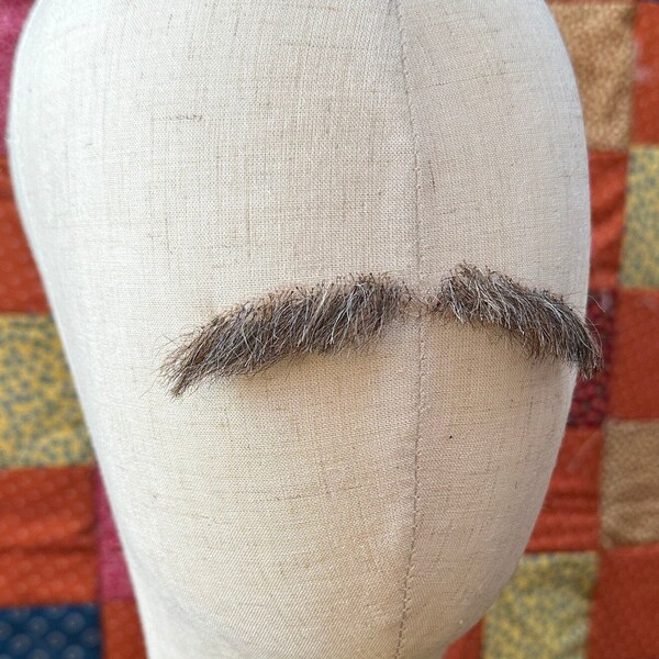 Salt and Pepper Hand-Tied Realistic Mustache